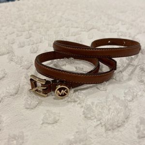 Michael Kors Thin Brown Belt